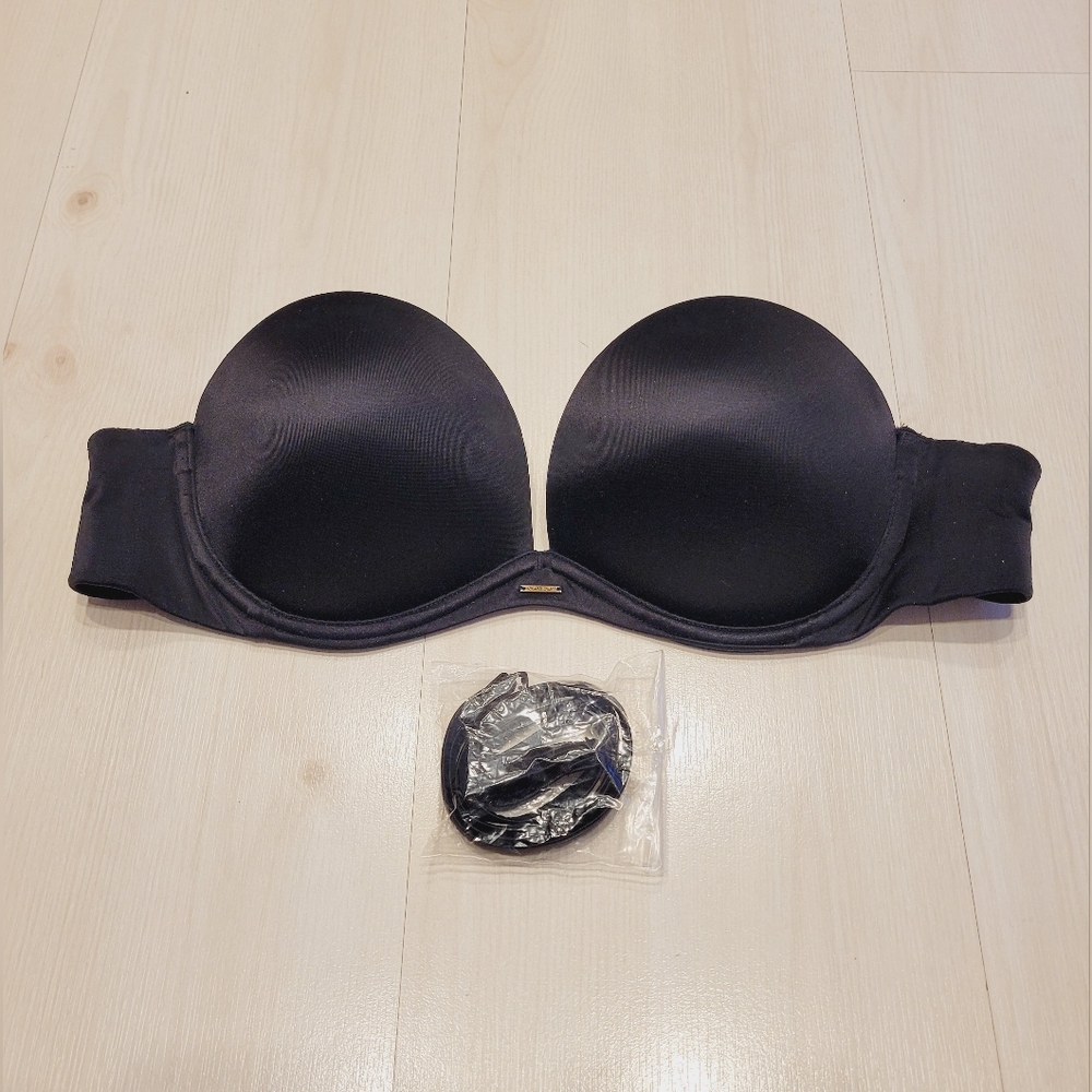 Victoria's Secret Very Sexy Strapless Pushup Bra 36B Black